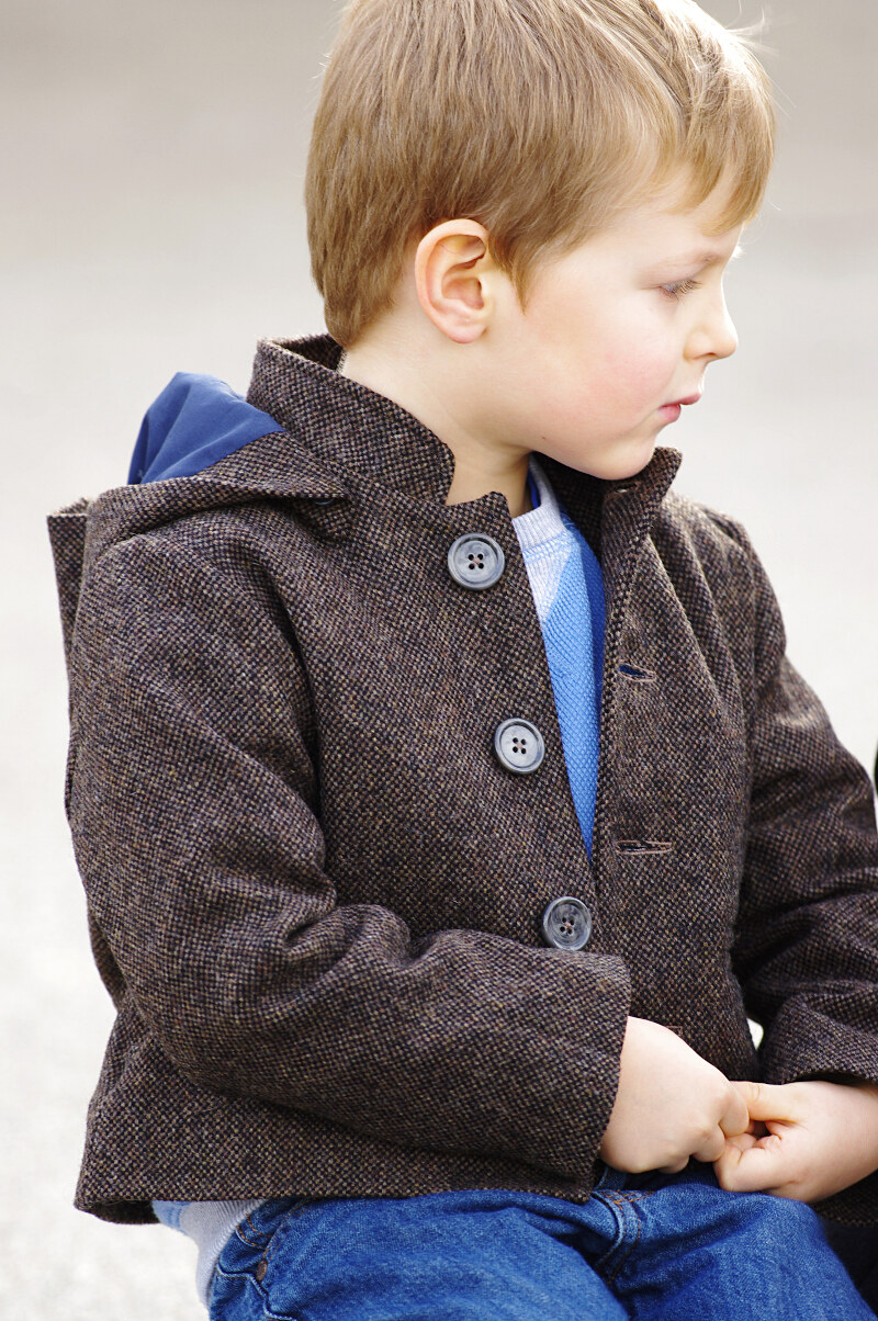 Bébé Garçon Manteau Avec Poches À Capuche À Doublure En Tissu Duveteux, Mode en ligne